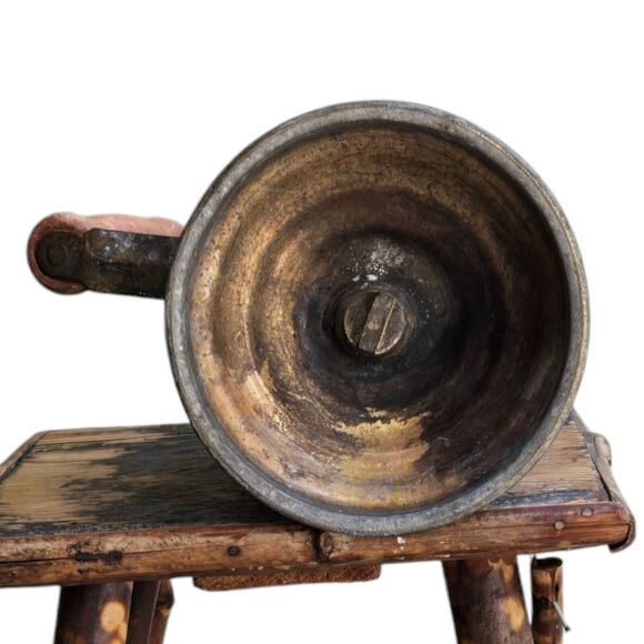 Antique C&L Clayton Lambert Brass Blow Torch Detroit USA Wood Handle Welding - Picture 6 of 8